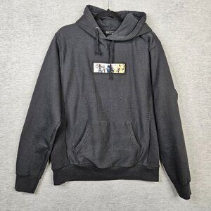 Derschutze Unisex Adult Polizei Embroidered Box Logo Hoodie Black Size M